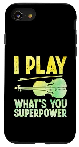 Hülle für iPhone SE (2020) / 7 / 8 I Play What's Your Superpower Violinist Violinspieler von Violin Player Violinist Gifts