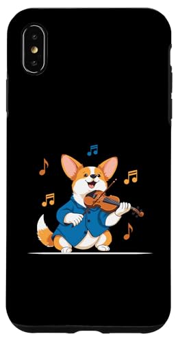 Hülle für iPhone XS Max Corgi Violinspieler Violinist Musiker Instrument Geige von Violin Player Violinist Gifts