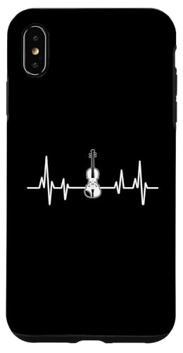 Hülle für iPhone XS Max Heartbeat EKG Violinspieler Violinist Musiker Geige von Violin Player Violinist Gifts