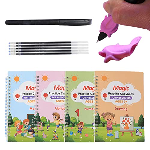Virtcooy Plotterbuch für Kinder – löschbare Plotterbücher für Kinder, Pen Control Book Grooves Template Design Pen Control Training für kanonisches Schreibformat von Virtcooy