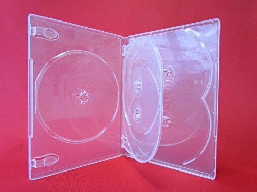 Vision Media® 10 x 5 Wege Multi DVD Case Klar – 14 mm Rücken von Vision Media