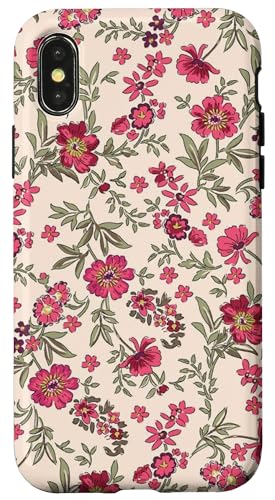 Hülle für iPhone X/XS Niedliches Blumenmuster – coole bunte Blume, Natur-Wildblume von Visit Cool Spring Collection