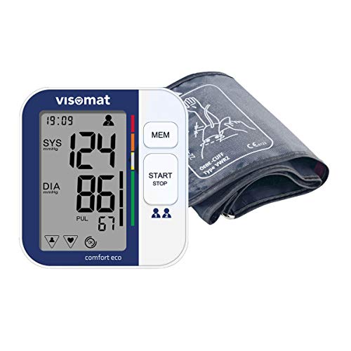 visomat 24026 comfort eco - Oberarm Blutdruckmessgerät, vollautomatische und sichere Blutdruckmessung, validierte Messgenauigkeit, Hersteller mit über 40Jahren Erfahrung, 1 Stück (1er Pack) von Visomat