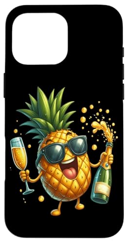 Hülle für iPhone 16 Pro Max Ananas Tropische Sonnenfrucht exotisch von Vitamins Juice Cocktail Refreshment Vacation