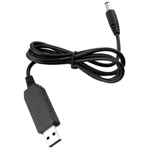 Vitsrisea USB-auf-DC-Adapter, 5 V auf 12 V Step-Up-Kabel | Aufwärtswandler von 5 V auf 9 V/12 V, tragbar, DC-Anschlussstecker, tragbares USB-zu-DC-Konvertierungskabel für von Vitsrisea