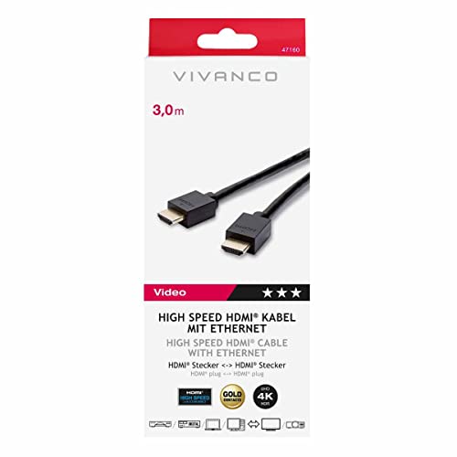 High Speed HDMI® Kabel mit Ethernet, 3m von Vivanco