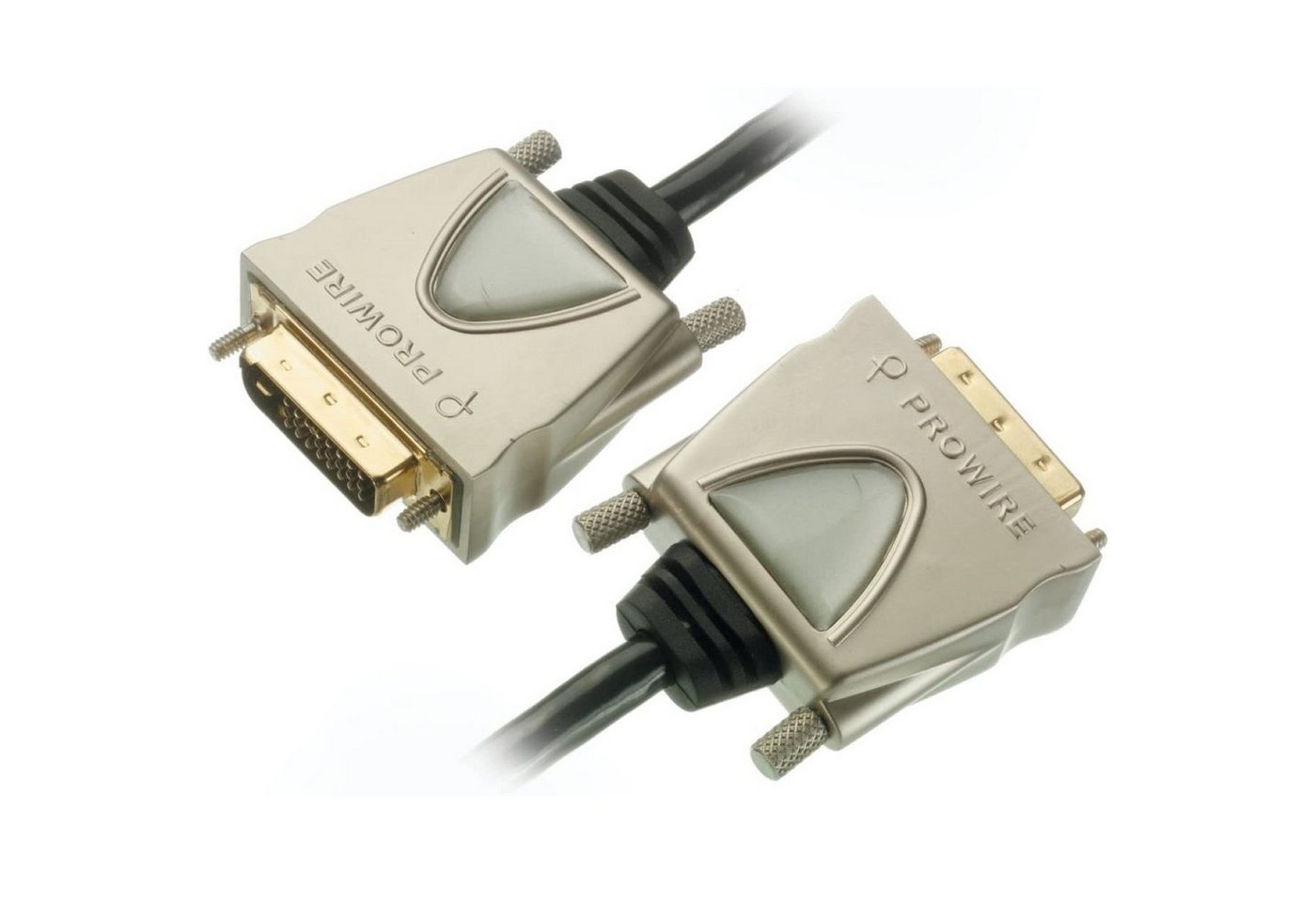 Vivanco Prowire 5m DVI-Kabel DVI-D Stecker Dual-Link Video-Kabel, DVI, Kein (500 cm), vergoldete Stecker, 5m Länge, passend für PC Monitor TV Beamer .. von Vivanco