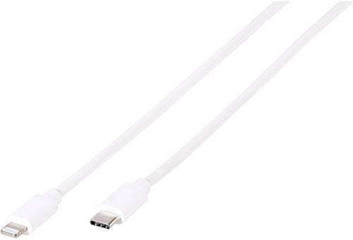 Vivanco USB-Kabel USB 2.0 USB-C® Stecker, Apple Lightning Stecker 1.00m Weiß 45281 von Vivanco