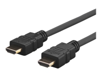 VivoLink Pro - HDMI-kabel med Ethernet - HDMI han bis HDMI han - 2 m - sort - formet, 4K support von VivoLink