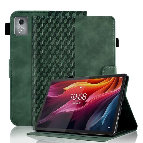 Vkooer Hülle für Lenovo Tab M11 Plus / K11 Plus 11.5 Zoll 2024 Schutzhülle, Premium PU Ledertasche Card Slots mit Multi-Viewing Standfunction Folio Cover für Lenovo Tab M11 Plus Case - Dunkelgrün von Vkooer