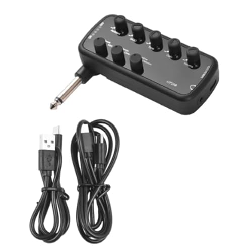 Vocdikficy Bassverstärker, Mini-Verstärker, Tragbarer Kopfhörer-Bassverstärker, Plug-and-Play für E-Bassverstärker Vocdikficy Bassverstärker, Mini-Verstärker, Tragbarer Kopfhörer-Bassverstärker, Plug-and-Play für E-Bassverstärker von Vocdikficy