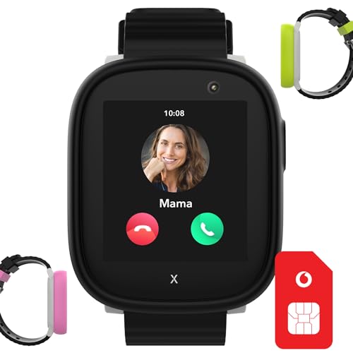 Vodafone Xplora X6 Play Smartwatch für Kinder SIM | 50€ Amazon-Gutschein nach SIM-Registrierung | GPS-Tracker, SOS-Knopf, Schrittzähler, Anrufe, Kamera | Kids Watch mit Eltern-App von Vodafone