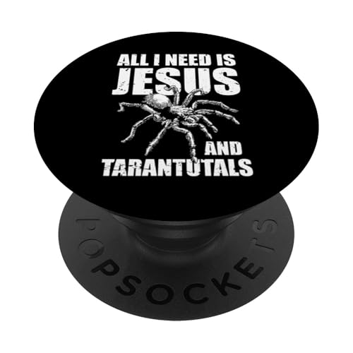 All I Need Is Jesus And Tarantula Bird Spider PopSockets Klebender PopGrip von Vogelspinne Designs Tarantel Liebhaber