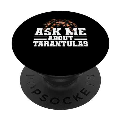 Ask Me About Tarantula Bird Spider PopSockets Klebender PopGrip von Vogelspinne Designs Tarantel Liebhaber