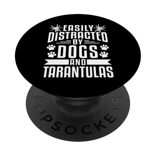 Easily Distracted By Dogs And Tarantula Bird Spider PopSockets Klebender PopGrip von Vogelspinne Designs Tarantel Liebhaber