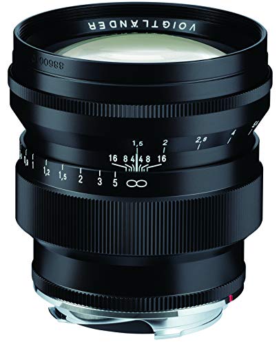 Voigtlander 75 mm f/1.5 Nokton Aspherical VM Objektiv für Leica M, Schwarz von Voigtländer