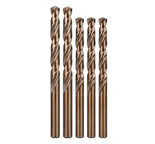 5 Stück HSS M35 5% Kobalt-Spiralbohrer 10-13,5 mm Zylinderschaft-Lochsäge for Edelstahl-Aluminium-Eisen-Holz-Kunststoff-Metallbohrer(10.5mm) von Voirrow