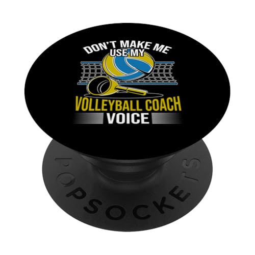 Volleyball-Trainer PopSockets Klebender PopGrip von Volleyball Coach Gift from Team