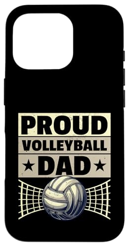 Hülle für iPhone 16 Pro Volleyball Papa Vatertag von Volleyball Dad Gift for Men