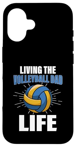 Hülle für iPhone 16 Volleyball Papa Vatertag von Volleyball Dad Gift for Men