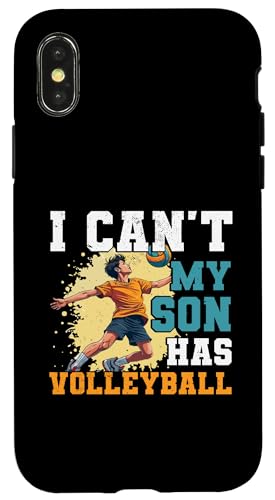 Hülle für iPhone X/XS Volleyball Papa Vatertag von Volleyball Dad Gift for Men