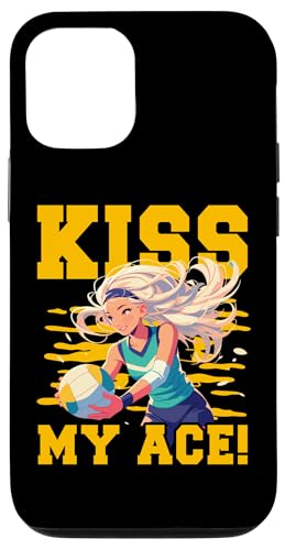 Hülle für iPhone 13 Kiss my Ace Volleyball Sommer Lustiges Zitat von Volleyball Funny Saying Design Ideas