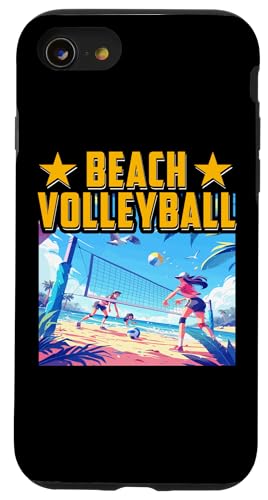 Hülle für iPhone SE (2020) / 7 / 8 Beachvolleyball Sommer Lustiges Zitat von Volleyball Funny Saying Design Ideas