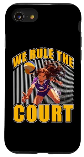 Hülle für iPhone SE (2020) / 7 / 8 We rule the court Volleyball Summer Lustiges Zitat von Volleyball Funny Saying Design Ideas