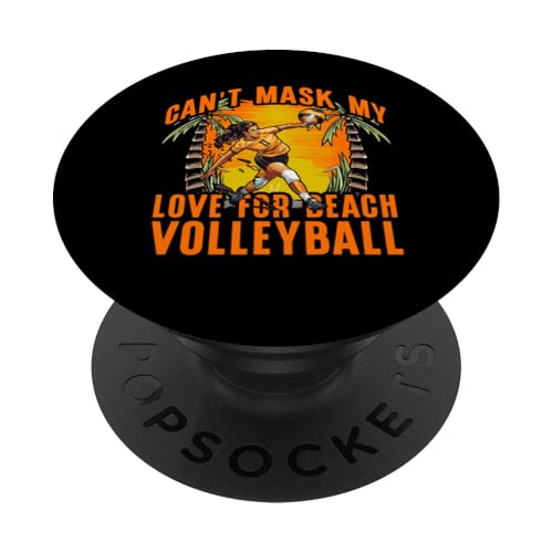 Ich kann meine Liebe zum Beachvolleyball nicht maskieren PopSockets mit austauschbarem PopGrip von Volleyball Funny Saying Design Ideas