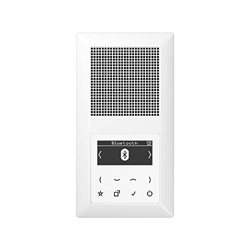 Jung Smart Radio DAB Bluetooth Komplett-Set Serie AS Weiß mit Lautsprecher DABA1BTWW und 2-Fach Rahmen AS582WW von Voltking