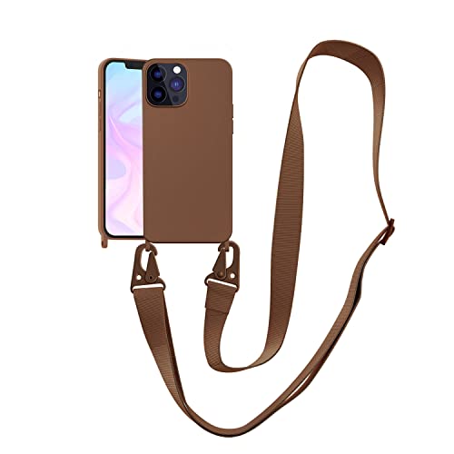 VooDirop Handykette Hülle für iPhone 11 Pro Handyhülle mit Band Abnehmbar Nylon Lanyard Stoßfest Silikonhülle Handyhülle mit Verstellbarer Kordel zum Umhängen Schutzhülle von VooDirop