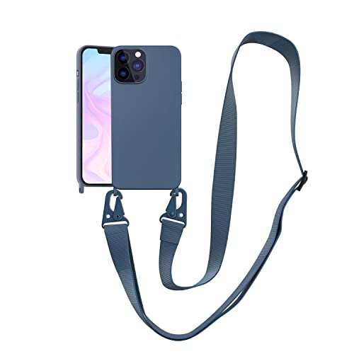 VooDirop Handykette Hülle für iPhone XR Handyhülle mit Band Abnehmbar Nylon Lanyard Stoßfest Silikonhülle Handyhülle mit Verstellbarer Kordel zum Umhängen Schutzhülle von VooDirop