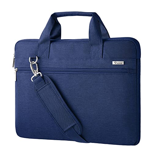 Voova Laptoptasche Notebook 17 17,3 Zoll Laptop Tasche Umhängetasche Tragetasche 360° Schutz Wasserdicht Stoßfest Notebooktasche 17.3 Blau von Voova