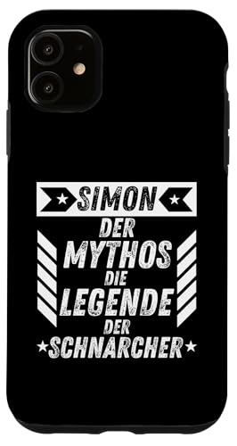 Hülle für iPhone 11 Simon Der Mythos Die Legende Der Schnarcher Lustig von Vornamen & Geschenkideen