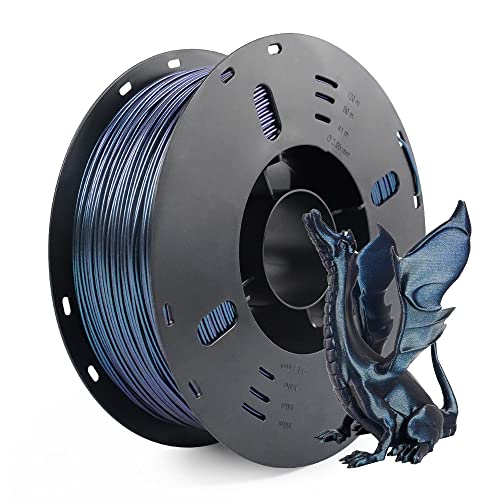 FilaBees 3D Drucker Filament, PLA Filament 1.75mm, Farbe veränderbare 3D Druck Filament Dimensionsgenauigkeit +/- 0.02 mm, PLA 1kg Spule (2.2lbs), Burnt Titanium PLA von Voxelab