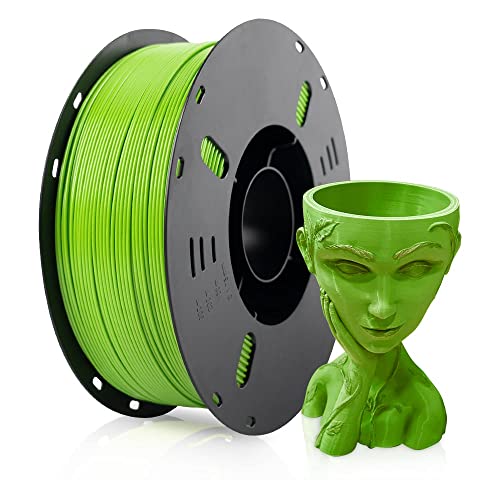 VOXELAB 3D-Drucker-Filament, 1,75 mm PLA Pro (PLA+) Filament, Maßgenauigkeit +/- 0,02 mm, 3D-Druckmaterial 1 kg/Spule (ABS Pro, Grün) von Voxelab