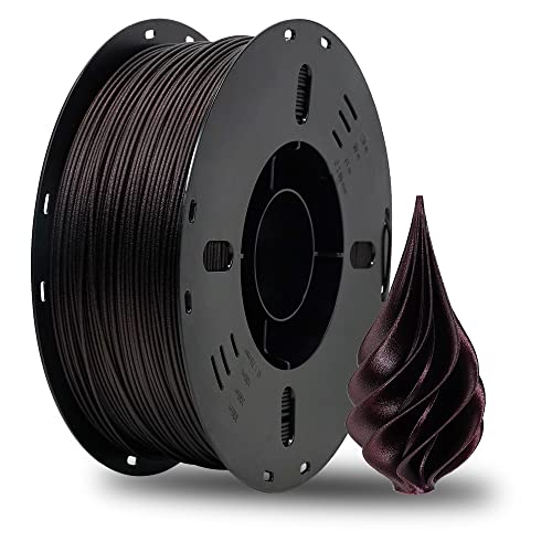 VOXELAB PETG CF Filament 1.75mm, Hochwertiges 3D Drucker Filament PETG CF, Gute Haftung für 3D Druck, Vakuumverpackung, Ordentliche Spule, Präzise Maßgenauigkeit +/- 0.02 mm,1kg (2.2lbs) Marsala von Voxelab