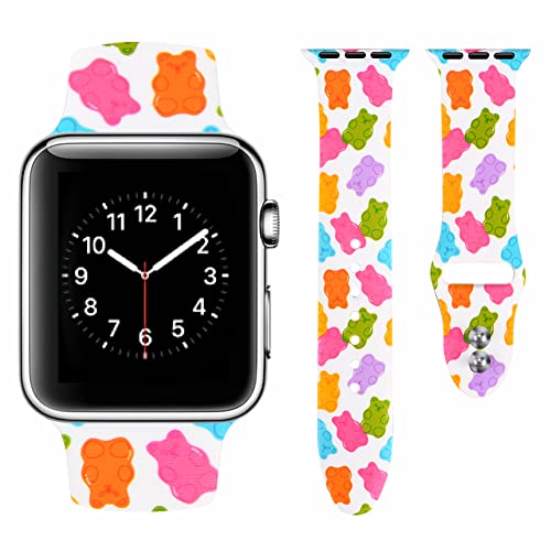 Vozehui Armband Kompatibel mit Apple Watch Armband 41mm 40mm 38mm für Damen Herren, Weiches Silikon Ersatzarmband Sportarmband für iWatch 38mm 40mm 41mm Armband Series SE 8 7 6 5 4 3 2 1 Vozehui Armband Kompatibel mit Apple Watch Armband 41mm 40mm 38mm für Damen Herren, Weiches Silikon Ersatzarmband Sportarmband für iWatch 38mm 40mm 41mm Armband Series SE 8 7 6 5 4 3 2 1 von Vozehui