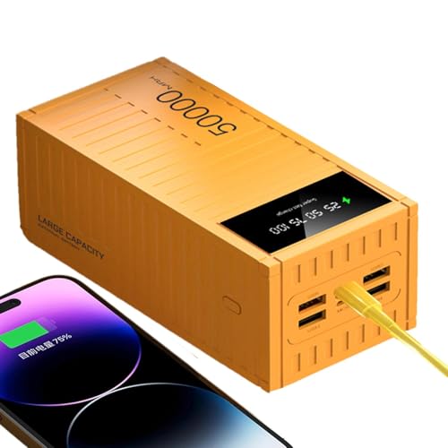 Vriusi - Portable Charger Bank, 50000mah Capacity, 66w Fast Charging, Multifunctional Energy Bank, Led Display Charger, Portable Phone Charger, Outdoor Power Bank, Camping Power Bank, Hiking Power Ban von Vriusi