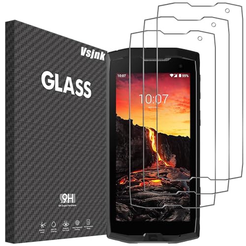 Vsjnk Screen Protector für Crosscall CORE M4 mit 3 Stück Panzer Schutz Glas 9H Härte Tempered Glass,Anti-Kratzen,Anti-Bläschen,HD Displayschutzfolie,kompatible mit Crosscall CORE M4 / CORE M4 GO von Vsjnk