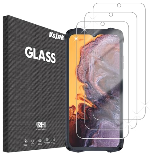 Vsjnk Screen Protector für Cubot Kingkong 9 mit 3 Stück Panzer Schutz Glas 9H Härte Tempered Glass,Anti-Kratzen,Anti-Bläschen,HD Displayschutzfolie,kompatible mit Cubot Kingkong 9 von Vsjnk