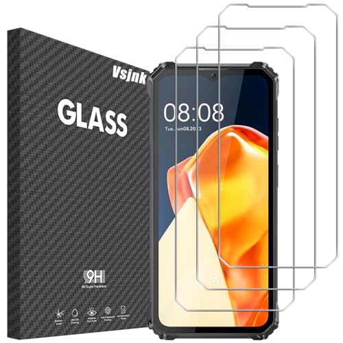 Vsjnk Screen Protector für OUKITEL WP28 mit 3 Stück Panzer Schutz Glas 9H Härte Tempered Glass,Anti-Kratzen,Anti-Bläschen,HD Displayschutzfolie,kompatible mit OUKITEL WP28 von Vsjnk