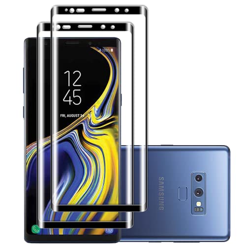 Vuciya [Pack of 2 Tempered Glass for Samsung Galaxy Note 9 Screen Protector, 3D Curved Full Coverage ​Schutzfolie，9H Hardness，Anti-Kratzen, Anti-Bläschen,HD Screen Protector,for Galaxy Note 9 von Vuciya