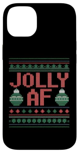 Hülle für iPhone 14 Plus Jolly AF Weihnachtspullover Lustiges Weihnachten Jolly AF von Vulgar Christmas Co.