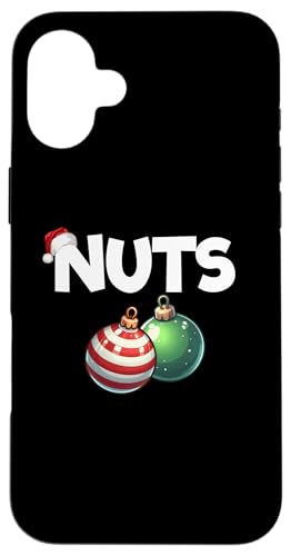 Hülle für iPhone 16 Plus Nuts Christmas Raunchy Herren Matching Couple Chestnuts von Vulgar Christmas Co.