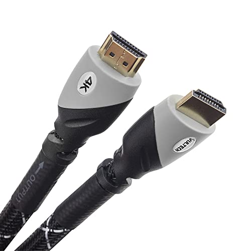 Vultech aa14302pro Kabel HDMI to HDMI V.2.0, 4 K, 60 Hz, 3D arc, 1.8 m, schwarz/grau von Vultech