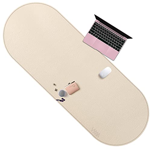 VYAAA Schreibtischunterlage aus Leder, doppelseitig, Gaming-Mauspad, Schreibtischunterlage, rutschfest, PU-Leder, Laptop-Schreibunterlage, wasserdicht, 140 cm x 60 cm, Gelb VYAAA Schreibtischunterlage aus Leder, doppelseitig, Gaming-Mauspad, Schreibtischunterlage, rutschfest, PU-Leder, Laptop-Schreibunterlage, wasserdicht, 140 cm x 60 cm, Gelb von Vyaaa
