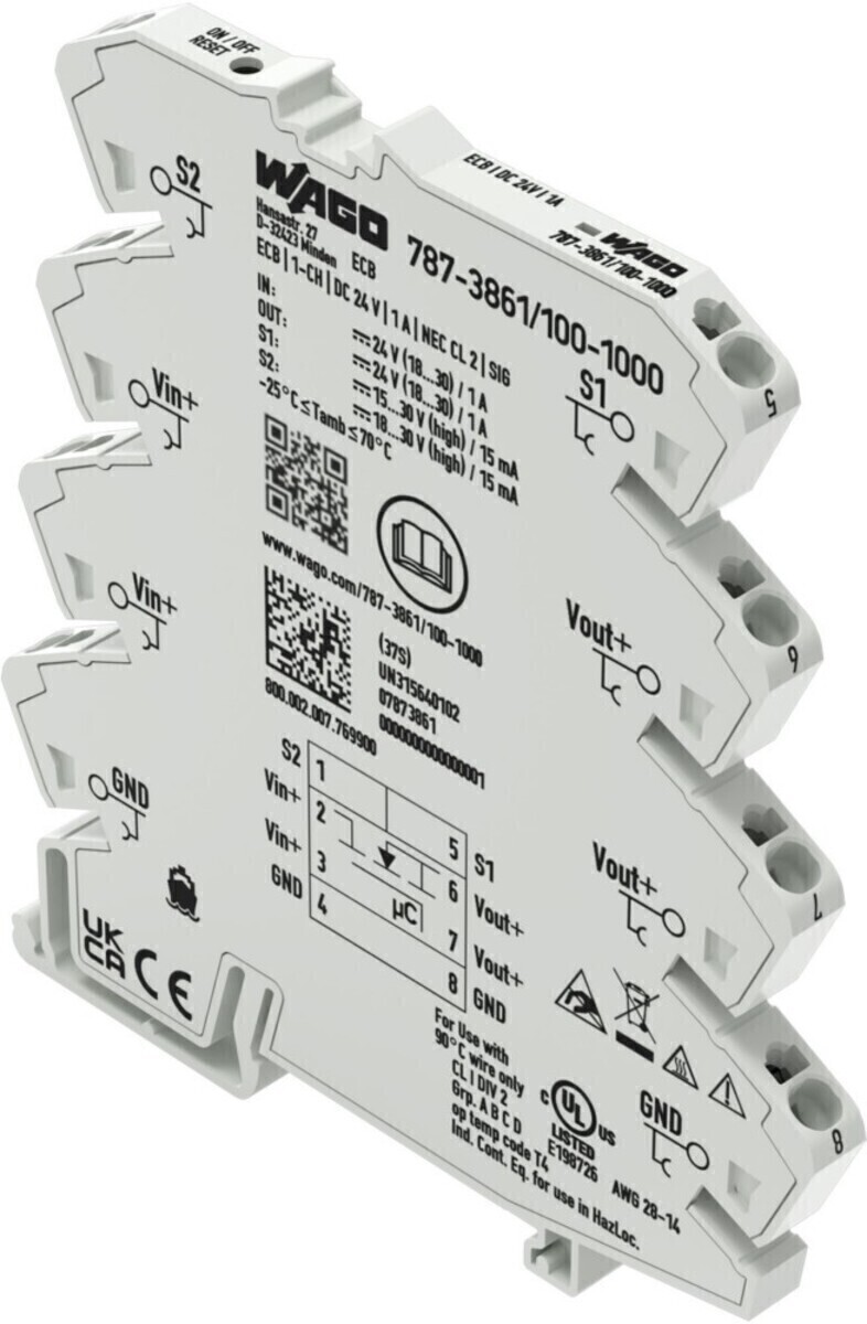 WAGO GmbH & Co. KG Elektron. Schutzschalter 787-3861/100-1000 von WAGO GmbH & Co. KG