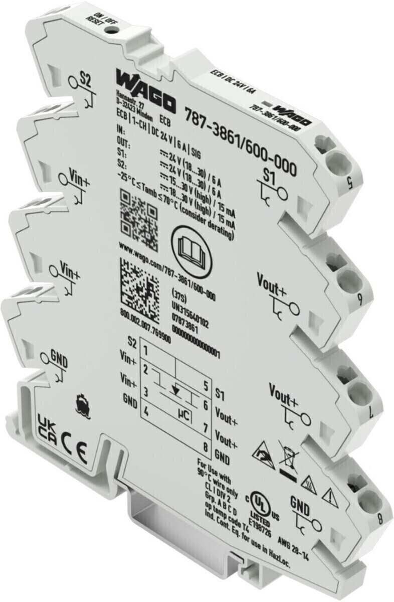 WAGO GmbH & Co. KG Elektron. Schutzschalter 787-3861/600-000 von WAGO GmbH & Co. KG