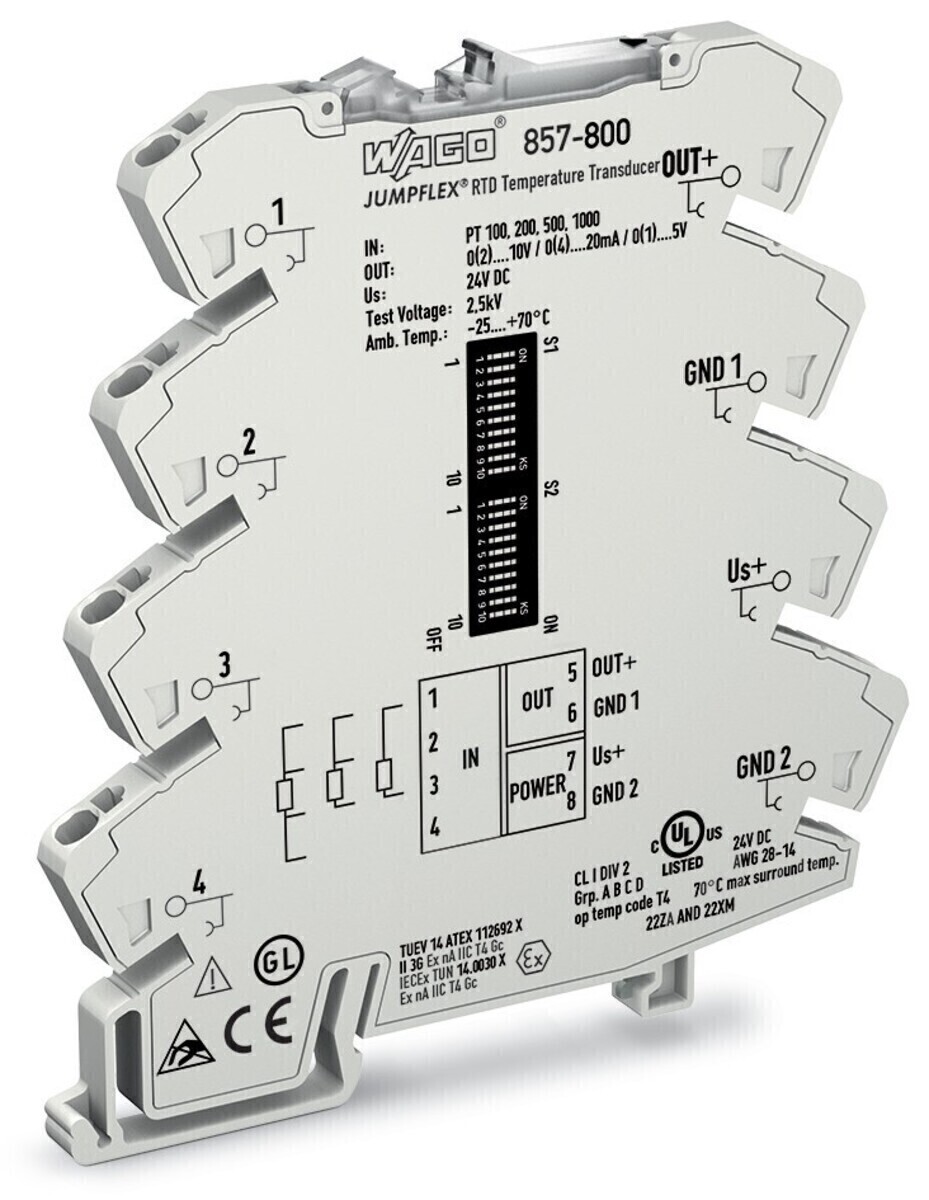 WAGO GmbH & Co. KG Temperaturmessumformer 857-800 von WAGO GmbH & Co. KG